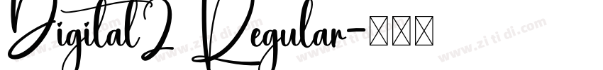 Digital2 Regular字体转换